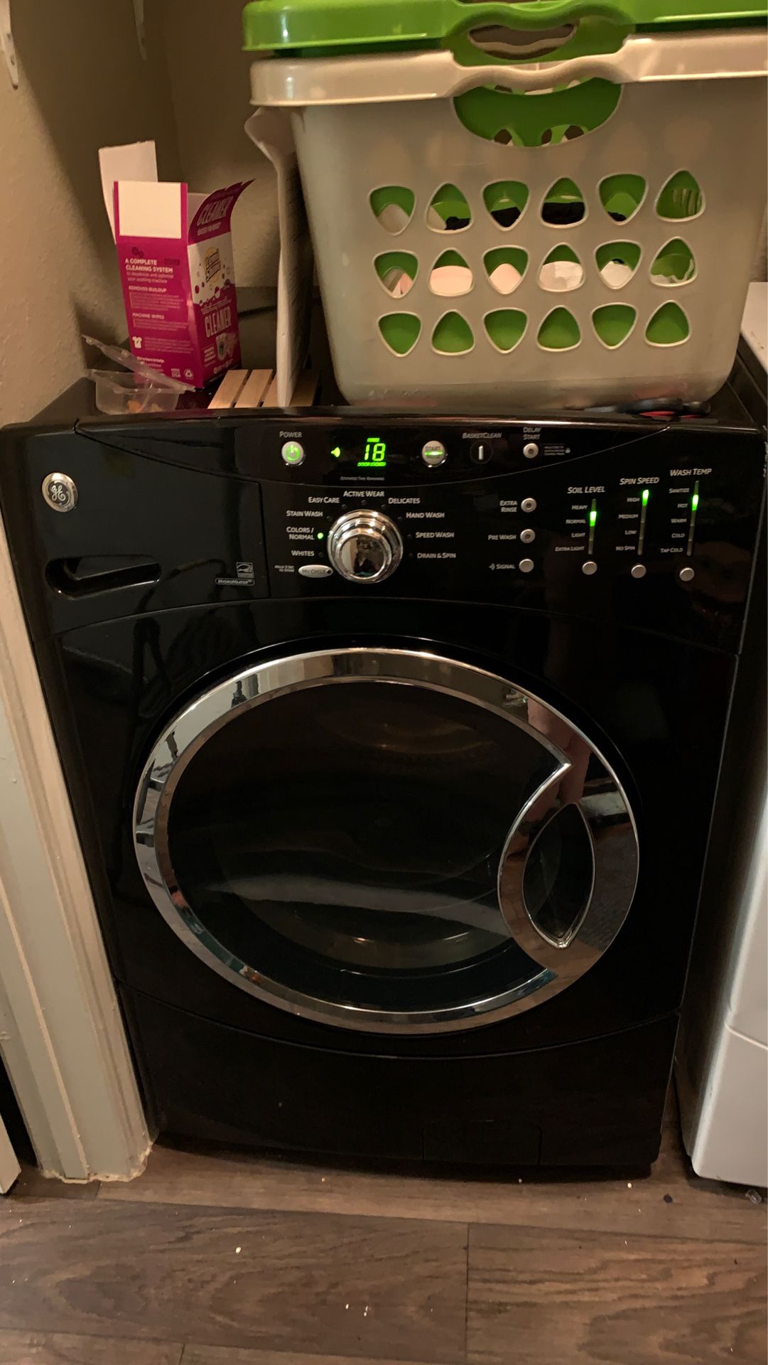 GE brand washer and dryer