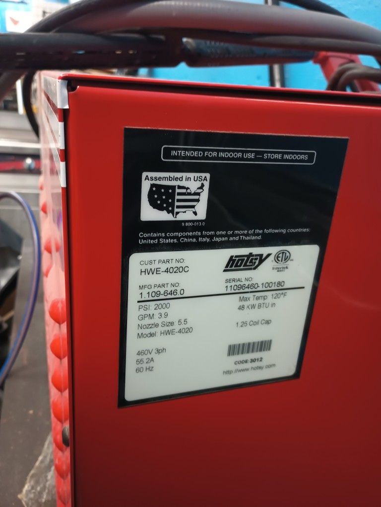 Hotsey Hot water Pressure Washer