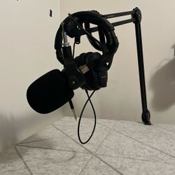 Rode Mic, Boom Arm, And HD 280 Pro Headphones
