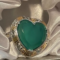 Green Hearts Fashion Jewelry 