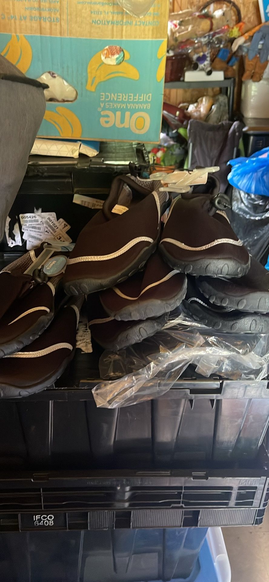 Men’s Aquatic Shoes, One Pair Of 11/12 The Others 9/10
