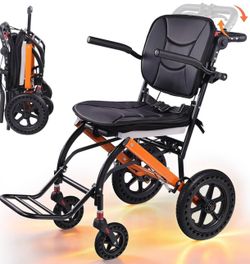 New Lightweight Transport Wheelchair – Open Box