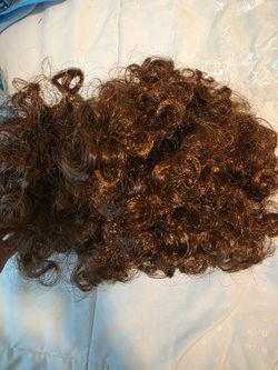 Curly Short Brown Wig