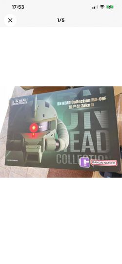 USA Bandai BN Head Collection MS-06F Zaku II Gundam Head Sculpt Action Figure