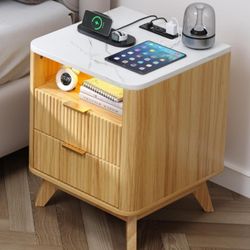 Nightstand With Charging Port 