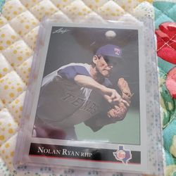 Nolan Ryan Error 1992 Leaf No Dot Behind Inc Baseball Card 