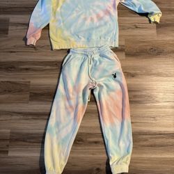 Playboy Matching Oversized Jogger And Sweatshirt Set Small 