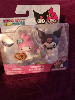 Hello Kitty and Friends Koromi and My Melody figurines