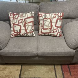 Love Seat And Couch Set With Pillows