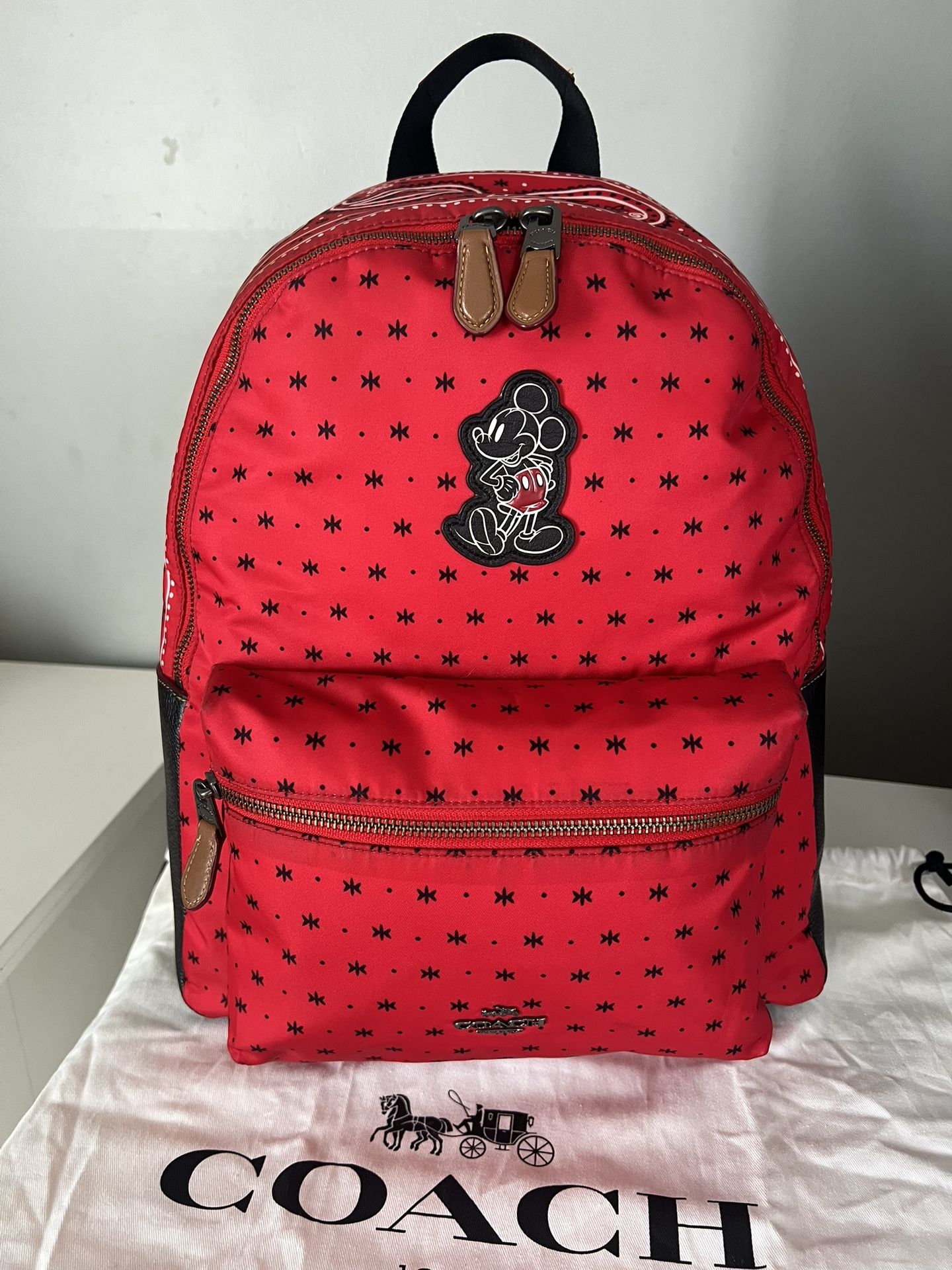 coach bandana backpack Mini Campus in Chalk White Pebble Leather with Essex Fashion House Coach Bandana Rivets Campus Backpack