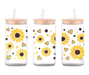 Sunflower 16oz Libbey Cup