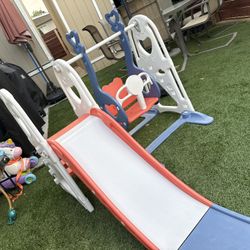 Kids Slide And Swing 