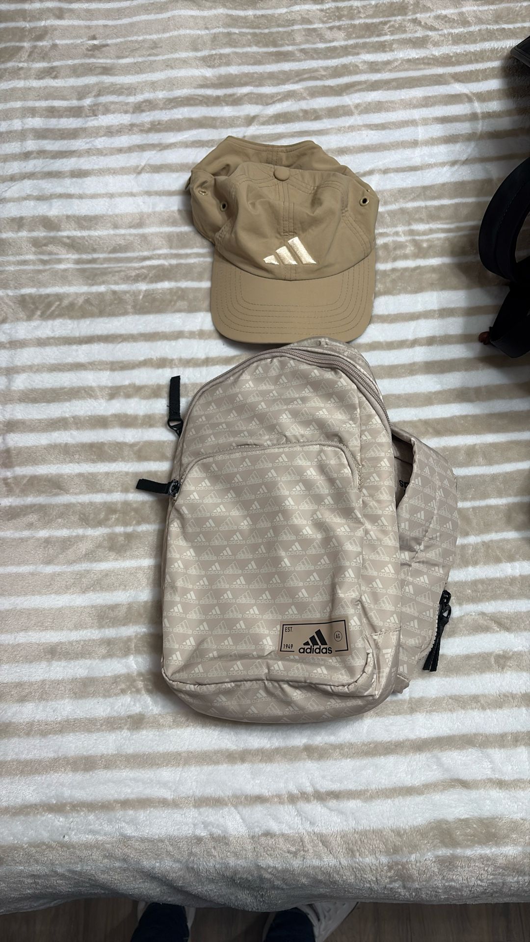 Adidas Cross Body Sport Bag With Hat 