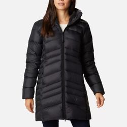 Brand new Women's Autumn Park Down Hooded Mid Jacket 1x