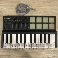 Mini 25 Key USB MIDI Keyboard Controller