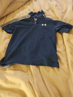 Ysm Heat Gear Button Up Tee Shirt Under Armour 