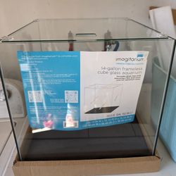 14 Gallon Rimless Cube Aquarium