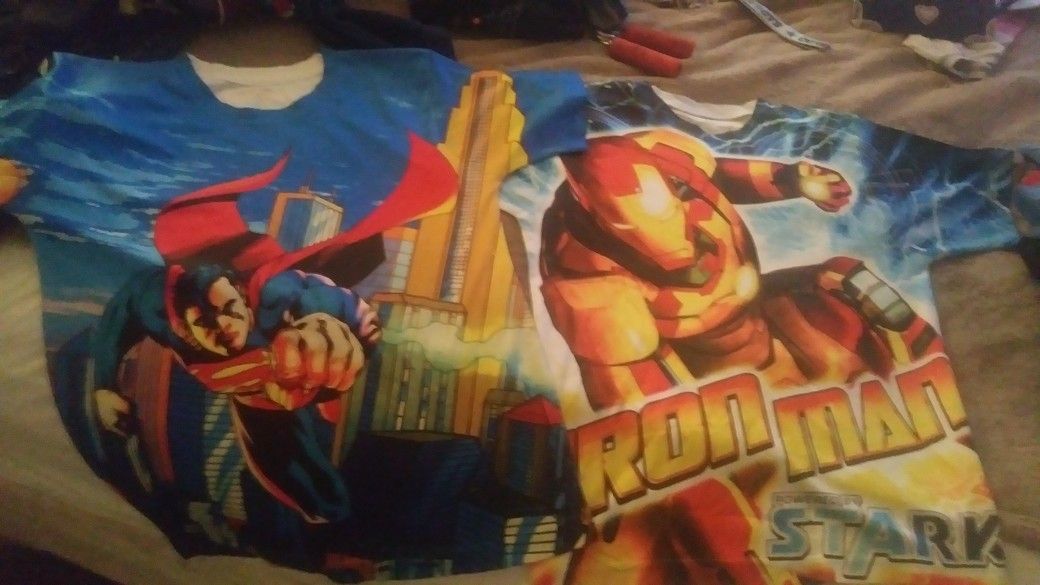 2Marvel Comic Hero shirts