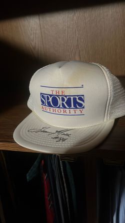herman moore signed hat