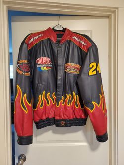 Jeff Gordon Dupont NASCAR 4x Champion Leather Jacket