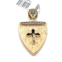 14kt Gold Pendant Shield Cross 6.60grams 144776 11