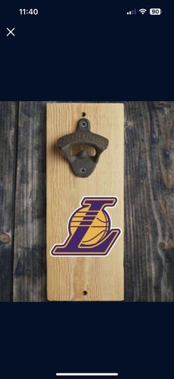 Lakers Wall Mounted Bottle Opener