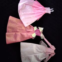 Barbie Doll Disney Dresses Pink Mint
