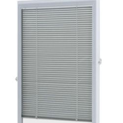 ODL 22 in. x 36 in. Add-On Enclosed Aluminum Blinds in White for Steel and Fiberglass Doors with Raised Frame Around Glass