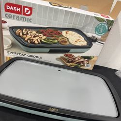 Dash Ceramic Nonstick 20 x 10.5 Everyday Griddle Sage Color