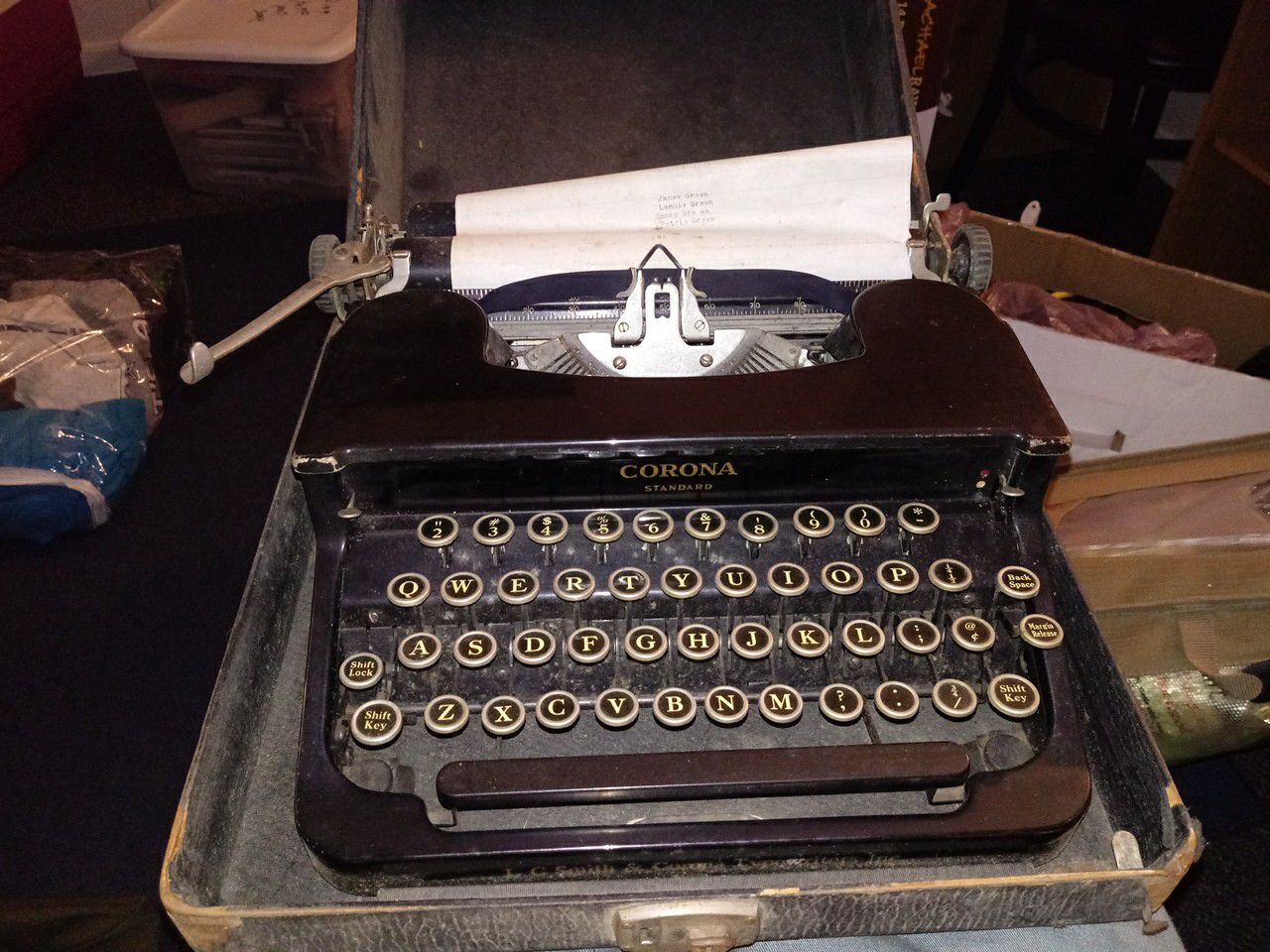 Vintage Corona standard Typewriter