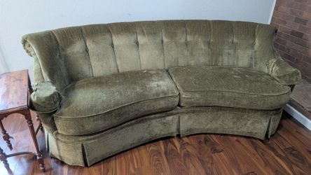 Green sofa