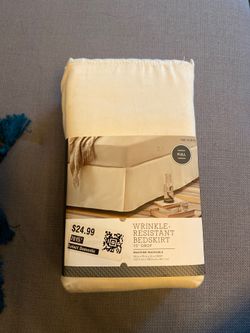 wrinkle resistant bed skirt