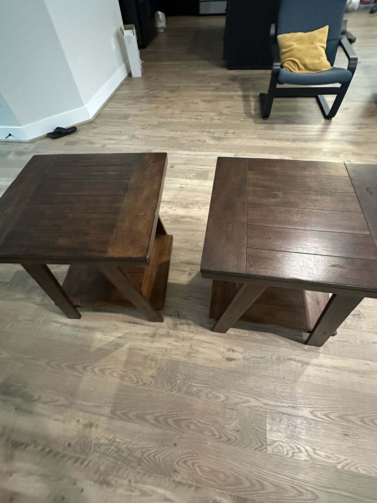 Wooden Side Tables - Set Of 2