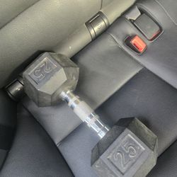 Single 25 LB Dumbbell 