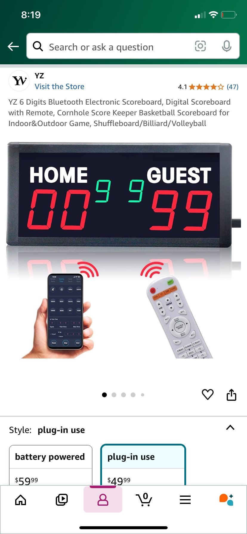 Electronic scoreboard With Remote