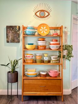 West Elm Mid-Century Bookcase / Display Shelf - Acorn - $400