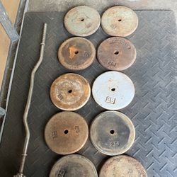 Standard Weights With Curling Bar 