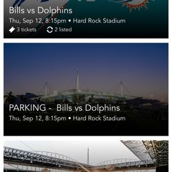 Dolphins vs. Bills Sideline Access Passes