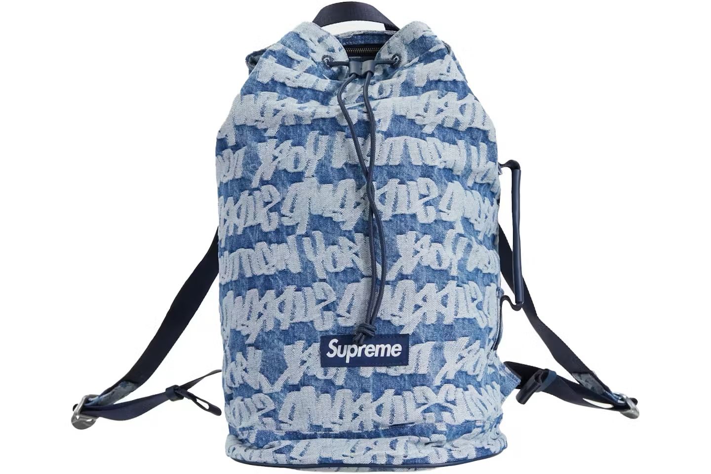 Supreme Fat Tip Jacquard Denim Backpack