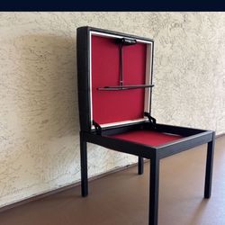 One 1960s Valet Dressing Stool With Hinged Clothes Hanger and Lid Imported from England