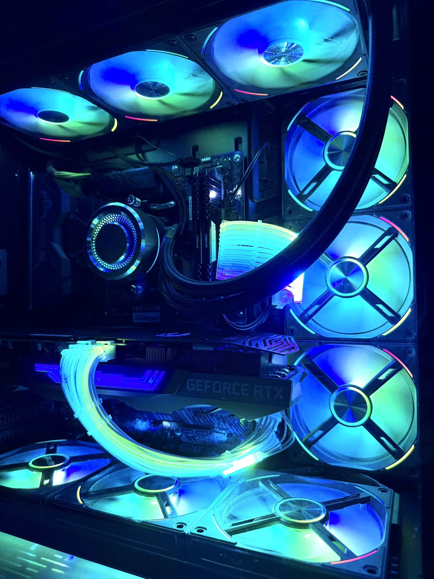 Liquid Water Cooled Gaming PC — Ryzen 7 5800X / RTX 3070 Ti / 32GB RAM / 1TB SSD