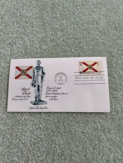 1976 First Day Of Issue Cover Bicentennial Series 13¢ Florida State Flag Stamp #1686