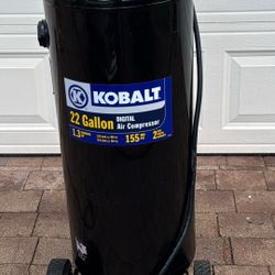 Kobalt 22 Gallon Digital Compressor. $130.