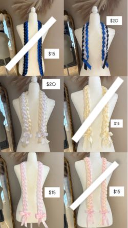 Handmade Graduation Ribbon Leis Available