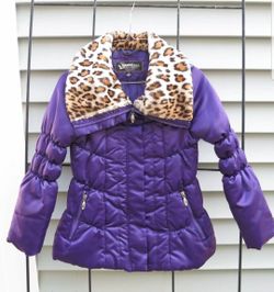 Girl's Animal Collar Jacket Sz 7/8