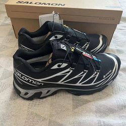 Salomon XT-6 GTX Black Silver Unisex Sneakers 