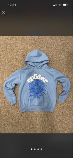 Light Blue Sp5der Hoodie
