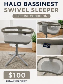 HALO Bassinest Swivel Sleeper – Pristine Condition – $100