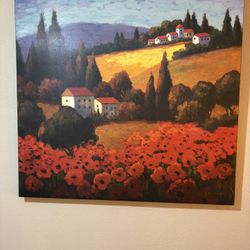 Tuscan Poppies By G Parrocel, Canvas