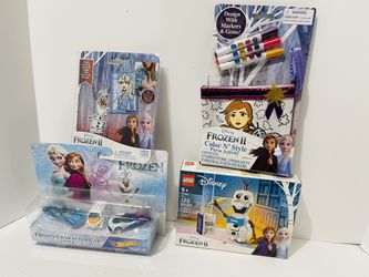 Frozen II hot wheels Lego, purse set